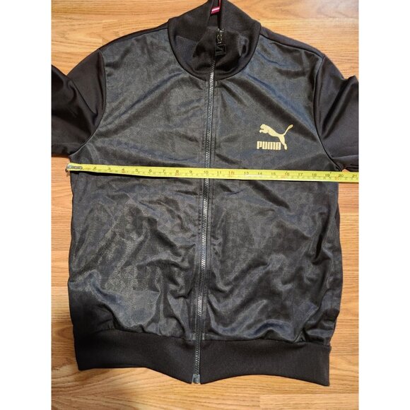 Puma Full Zip Jacket Black Size Medium Used - Picture 6 of 9